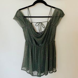 UO green romper